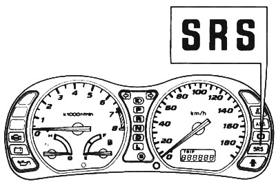 Эта лампа находится на приборной панели и сигнализирует о неисправности системы.