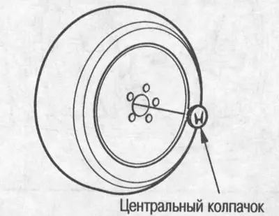 Отстранете централната капачка от спуканата…