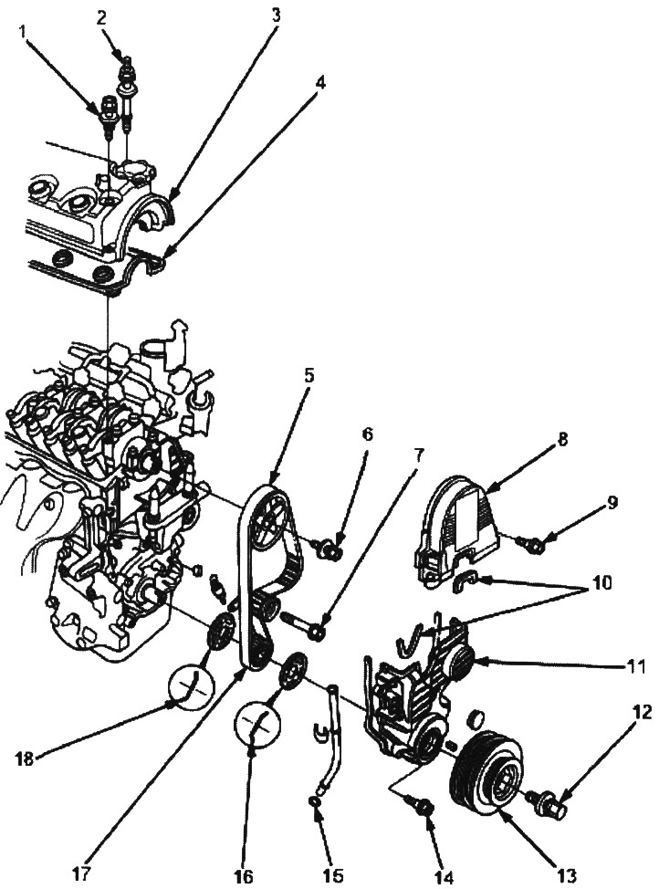 Зъбен ремък — описание на конструкцията (Honda HR-V 1, 1998-2006 ...
