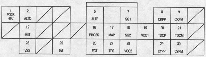 Разъем ЕСМ/РСМ С (31-контактный)