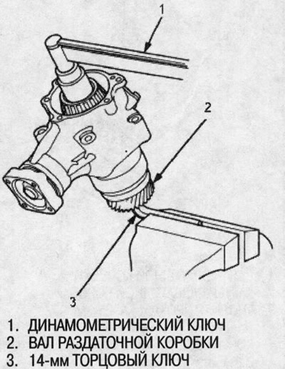 30. Наденьте 14-мм торцовый ключ на вал…