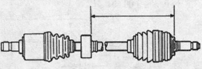 Правый приводной вал: 242-246 мм