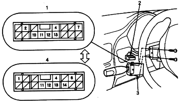 Схема предохранителей хонда hr v Testing and replacing the combination light switch (Honda HR-V 1, 1998-2006, pet